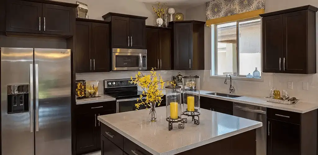Cabinet painting results with freshly painted kitchen cabinets in Orlando, FL
