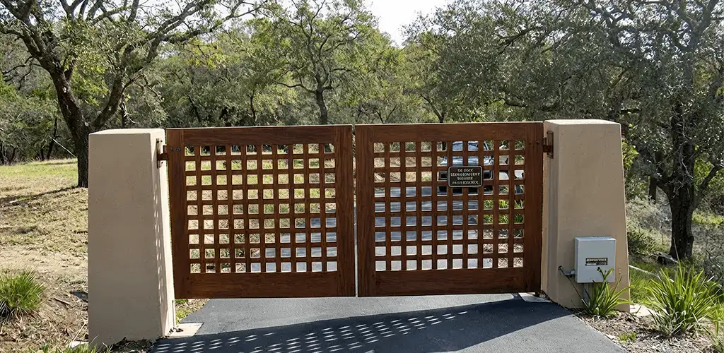 Driveway gate installation for a residential property in Orlando, FL