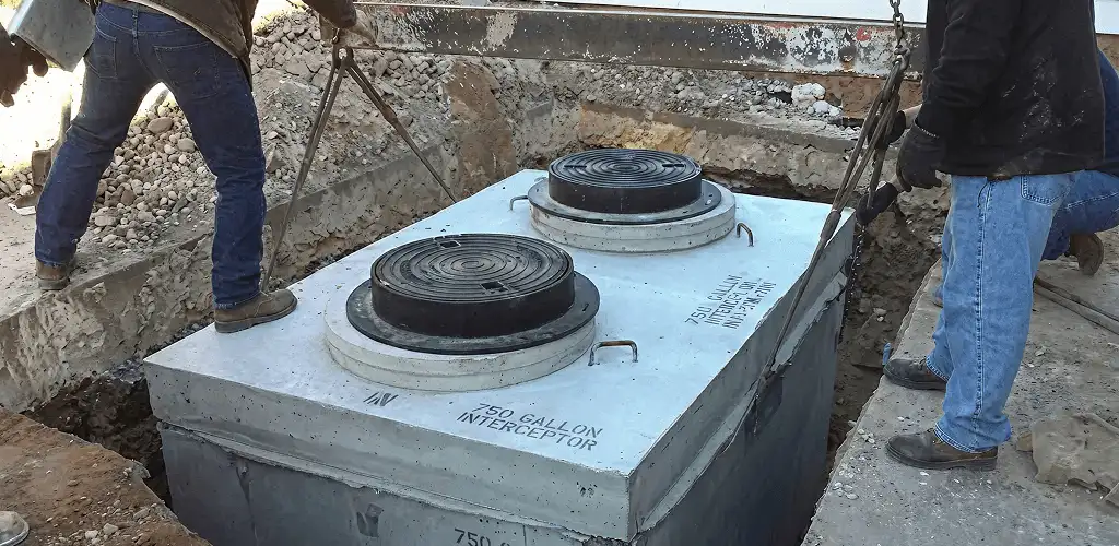 Grease trap installation for a commercial property drainage system in Orlando, FL